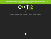 Tablet Screenshot of exit112.cz